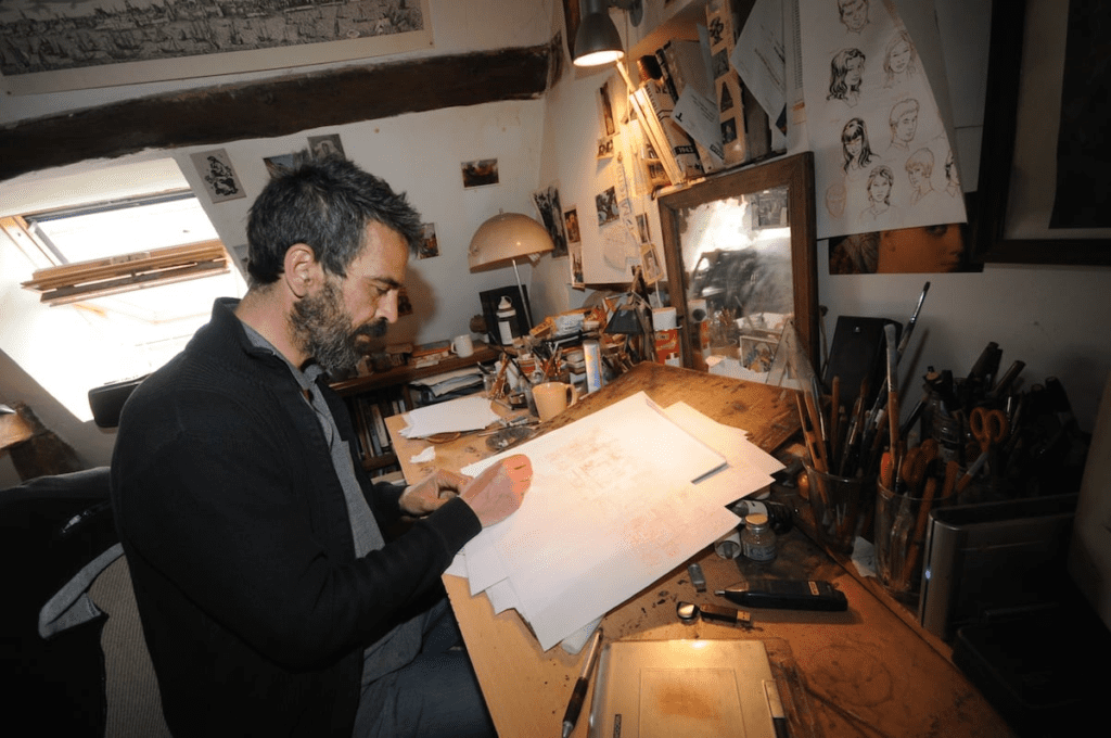 différence entre les mangas les comics et la BD
 l’atelier d’Etienne Le Roux Sources : https://www.comixtrip.fr/atelier/etienne-roux/