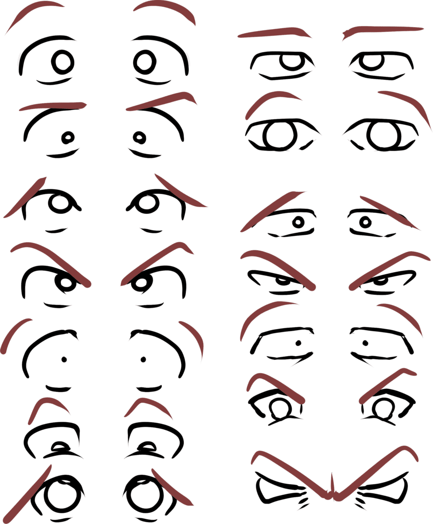 Comment Dessiner les Expressions 
sourcils