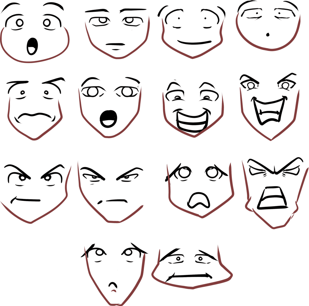 Comment Dessiner les Expressions 
machoire